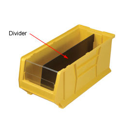 Quantum Divider DUS951 For Hulk Stacking Bins QUS951, 8-1/4 x 23-7/8 x 9, Price Per Package of 6