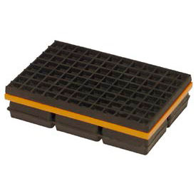 Mason Industries WMSW6X4 Mason Industries WMSW6X4 Super W Pad - Neoprene And Steel Pad With Friction Pad 6" X 4" X 1 1/4" image.