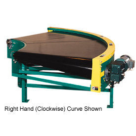 Omni Power Turn Belt Conveyor BCCU-PT60-24-90LH 24"W 90 Degree Left Curve 60 Degree Radius 1.5 HP 