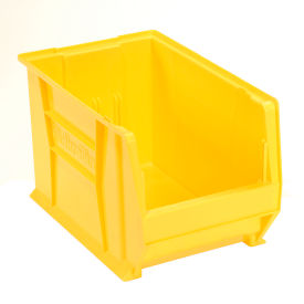 Akro-Mils 30282YELLO Akro-Mils® Super-Size AkroBin® Plastic Stacking Bin, 12-3/8"W x 20"D x 12"H, Yellow image.