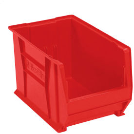 Akro-Mils 30282RED Akro-Mils® Super-Size AkroBin® Plastic Stacking Bin, 12-3/8"W x 20"D x 12"H, Red image.