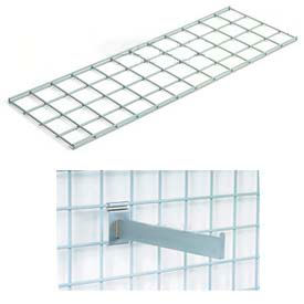 Global Industrial 331400 Global Industrial™ 48"X12" Wire Shelves With Brackets Package Of 2 image.