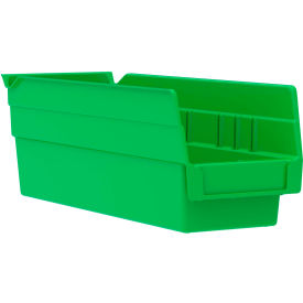 Akro-Mils 30120GREEN Akro-Mils Plastic Nesting Storage Shelf Bin 30120 - 4-1/8"W x 11-5/8"D x 4"H Green image.