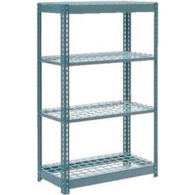 Global Industrial 4 Shelf Standard Duty Boltless Shelving Starter 36""W x 18""D x 72""H Wire Deck