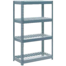 Global Industrial 255711 Global Industrial 4 Shelf, Extra HD Boltless Shelving, Starter, 36"W x 18"D x 72"H, Wire Deck image.