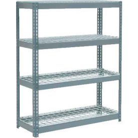 Global Industrial 255714 Global Industrial 4 Shelf, Extra HD Boltless Shelving, Starter, 48"W x 18"D x 72"H, Wire Deck image.