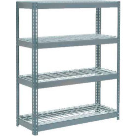 Global Industrial 255715 Global Industrial 4 Shelf, Extra HD Boltless Shelving, Starter, 48"W x 24"D x 72"H, Wire Deck image.