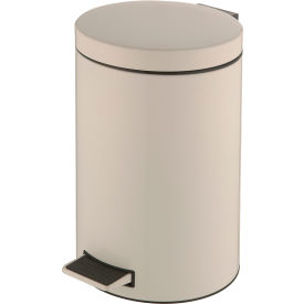 Global Industrial 237752WH Global Industrial™ 3-1/2 Gallon Step On Trash Can - White image.