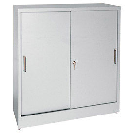 Cabinets Wall Mount Counter Height Sandusky Sliding Door Sandusky Sliding Door Counter Height Storage Cabinets Ba1s361829 36x18x29 Gray