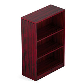 Global Industries Otg SL48BC-AML Offices To Go™ 2 Shelf Bookcase in Mahogany - Executive Modular Furniture image.