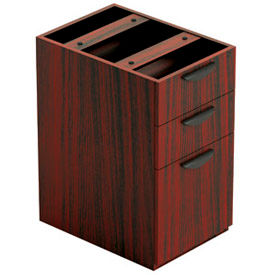Global Industries Otg SL22BBF-AML Offices To Go™ 3 Drawer Pedestal in Mahogany - Executive Modular Furniture image.