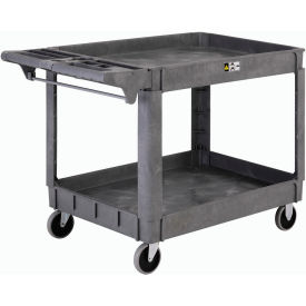 Global Industrial 242081 Global Industrial™ Utility Cart w/2 Shelves & 5" Casters, 500 lb. Capacity, 46"L x 25"W x 33"H image.
