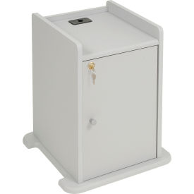 Global Industrial 250766GY Global Industrial™ Optional Locking Cabinet for Overhead Projector Presentation Cart image.