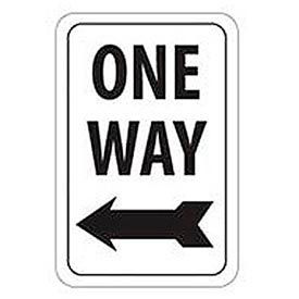 National Marker Company TM22/H Aluminum Sign -  One Way Left Arrow - .063" Thick, TM22H image.
