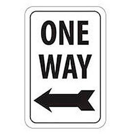 National Marker Company TM22J Reflective Aluminum Sign - One Way Left Arrow- .080" Thick, TM22J image.