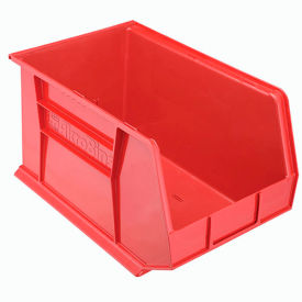 Akro-Mils 30260 RED Akro-Mils® AkroBin® Plastic Stack & Hang Bin, 11"W x 18"D x 10"H, Red image.