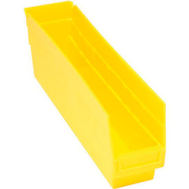 QSB203YL Quantum Plastic Shelf Bin - QSB203 4-1/8"W x 17-7/8"D x 6"H Yellow