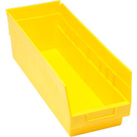 QSB204YL Quantum Plastic Shelf Bin - QSB204 6-5/8"W x 17-7/8"D x 6"H Yellow