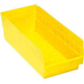 QSB208YL Quantum Plastic Shelf Bin - QSB208 8-3/8"W x 17-7/8"D x 6"H Yellow