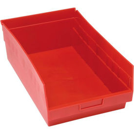 plastic nesting storage shelf bin qsb210 11-1/8"w x 17-7/8"d x 6"h red Plastic Nesting Storage Shelf Bin QSB210 11-1/8"W x 17-7/8"D x 6"H Red