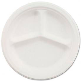 Chinet HTMVESTRYCT, 3-Comp Paper Plate, 10-1/4