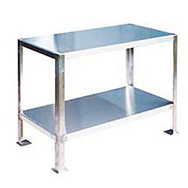 Jamco Machine Stand W/ Angled Leg 16 Ga 430 Stainless Steel Top 36"W x 24"D 