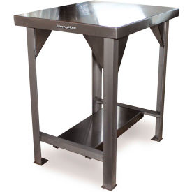 Strong Hold Products T3024-SSTOP StrongHold Equipment Stand W/ Undershelf, 12 Ga 304 Stainless Steel Top, 30"W x 24"D image.
