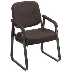 Global Industrial 250786BK Interion® Guest Chair - Fabric - Black image.