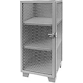 Jamco Products, Inc. ME224GPQQ Heavy Duty Narrow Storage Cabinet - Expanded Mesh Door 24"W x 24"D x 54"H image.