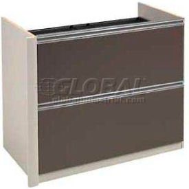 Bestar 93620-1159 Bestar® Lateral File Without Top (Unassembled) - 34" - Slate & Sandstone - Connexion Series image.