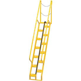 Vestil Manufacturing ATS-8-56 Alternating Stair 8 13-Step Ladder, 56° Angle - ATS-8-56 image.