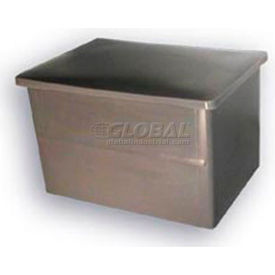 Bayhead Products VT-20-GY Bayhead Storage Container with Lid VT-20 - 32-1/2 x 23-1/2 x 20 Gray image.