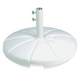 Grosfillex US602104 Grosfillex® Resin Outdoor Umbrella Base With Filling Cap, White image.