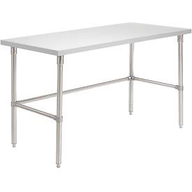 Global Industrial 253812 Global Industrial™ 60 X 30 Plastic Laminate Square Edge Workbench with Stainless Steel Legs image.