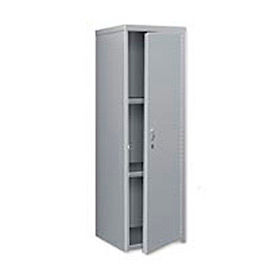 Global Industrial 238847GY Global Industrial™ 1-Tier 1 Door Heavy Duty Locker, 24"W x 24"D x 74"H, Gray, All-Welded image.