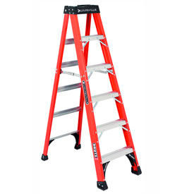 Louisville Ladder1 FS1406HD Louisville 6 Fiberglass Step Ladder - 375 lb Cap. - FS1406HD image.