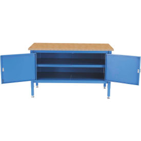 Global Industrial 72 x 30 Security Cabinet Bench - Shop Top Square Edge