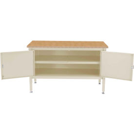 Global Industrial 72 x 30 Security Cabinet Bench -Shop Top Safety Edge