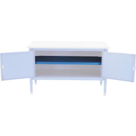 Global Industrial 253971BL Global Industrial™ 253971BL Center Shelf For Cabinet, Steel, 72"W, Blue image.