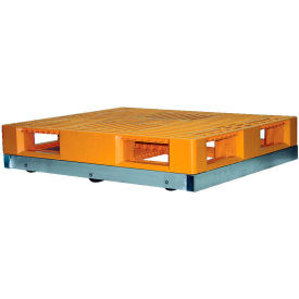 Vestil Manufacturing DOL-4848-6T Pallet Dolly DOL-4848-6T 48"L x 48"W 4000 Lb. Capacity Tilt Rollers image.