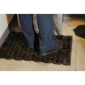Durable Corp. 108H3048 Durable Corporation Durite Recycled Tire Anti Fatigue Mat 5/8" Thick 2.5 X 4 Black image.