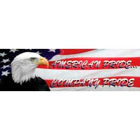 National Marker Company BT34 Banner, American Pride Company Pride, 3ft x 10ft image.
