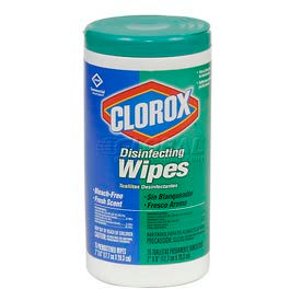 Clorox Disinfecting Wipes 7 x 8 Fresh Scent 75 WipesCan 6Case  15949