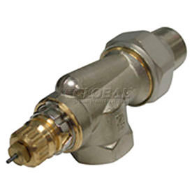 Danfoss 013G8013 Radiator or baseboard valve body - 1/2" side mount, angle for 2-pipe steam image.