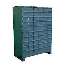Durham Mfg Co. 025-95 Durham Steel Drawer Cabinet 025-95 - With 60 Drawers 34"W x 11-3/4"D x 48"H image.