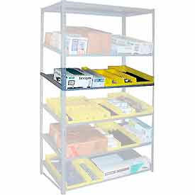 Tennsco Corp ZSSS-3618-MGY Sloped Flow Shelving Additional Level 36"W x 18"D Gray image.