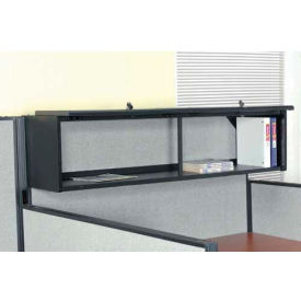 Global Industrial 240278 Interion® 60" Overhead Cabinet In Black image.