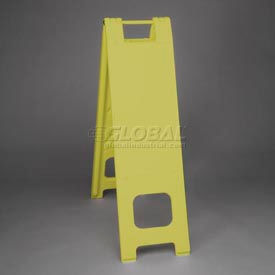 Plasticade Products 150YELLOW-2 Plasticade® Narrowcade Barricade Sign Stand w/ 2 Panels & No Sheeting, 13"W x 45"H, Yellow image.