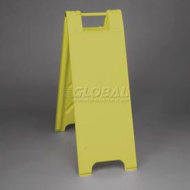 Plasticade Products 155YELLOW-2 Minicade Barricade Sign Stand 36" H With 2 Panels No Sheeting image.
