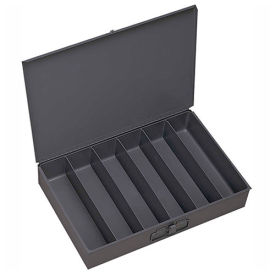 Durham Mfg Co. 117-95 Durham Steel Scoop Compartment Box 117-95 - 6 Vertical Compartments 18 x 12 x 3 image.